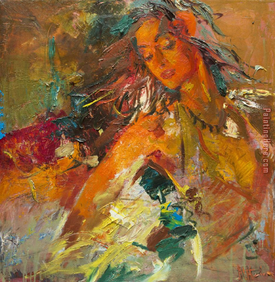Firebird painting - Misti Pavlov Firebird art painting